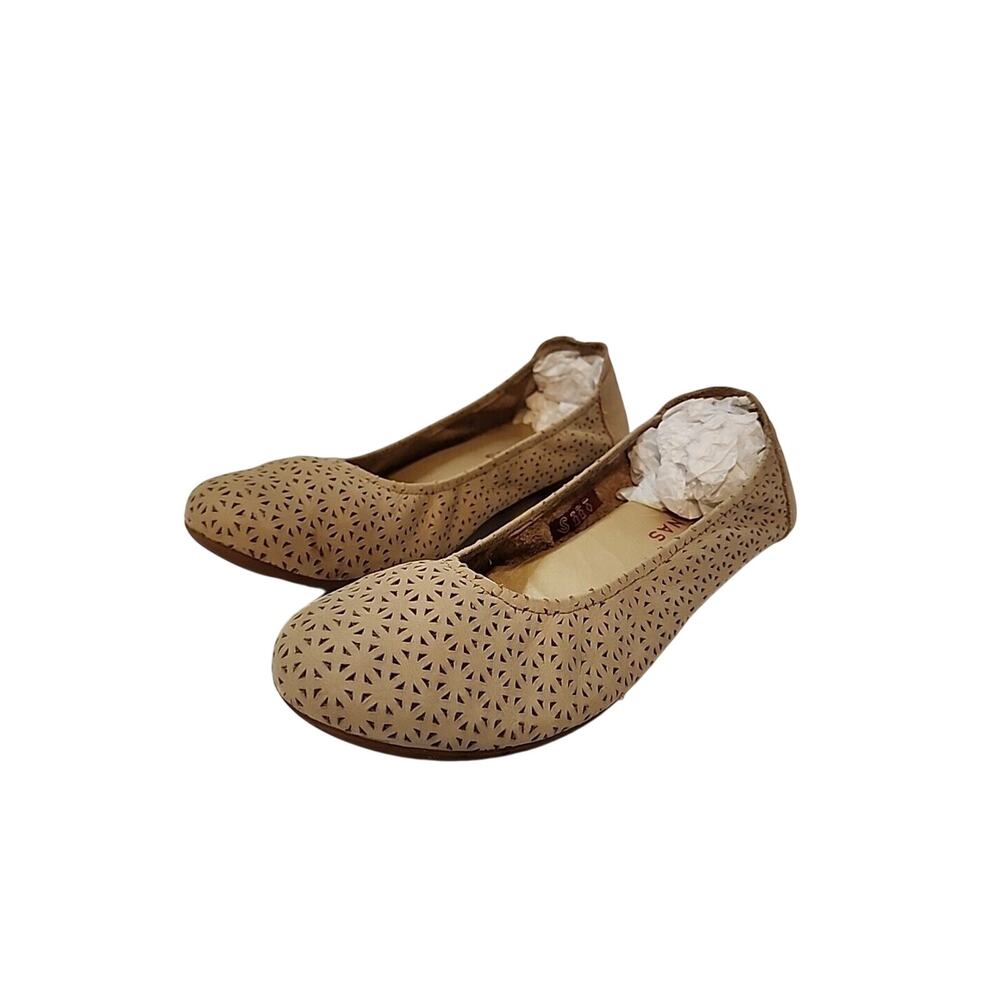 Sabrina's Ballet Flats Women's 40 9 Leather Beige